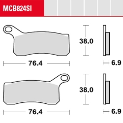 Bremsbelag TRW / Lucas MCB824SI