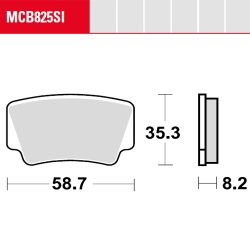 Bremsbelag TRW / Lucas MCB825SI