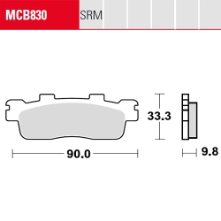Bremsbelag TRW / Lucas MCB830SRM
