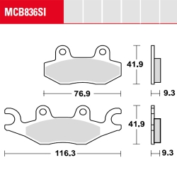 Bremsbelag TRW / Lucas MCB836SI