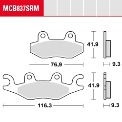 Bremsbelag TRW / Lucas MCB837SRM