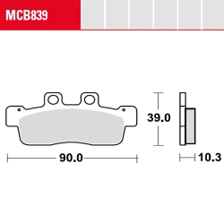 Bremsbelag TRW / Lucas MCB839