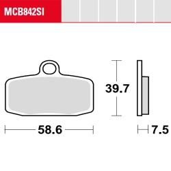 Bremsbelag TRW / Lucas MCB842SI