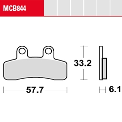 Bremsbelag TRW / Lucas MCB844