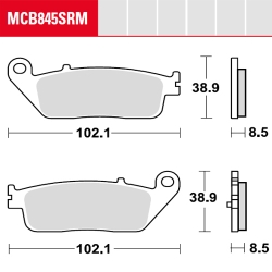 Bremsbelag TRW / Lucas MCB845SRM