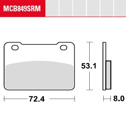 Bremsbelag TRW / Lucas MCB849SRM