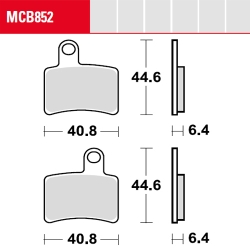 Bremsbelag TRW / Lucas MCB852