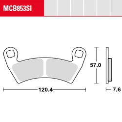Bremsbelag TRW / Lucas MCB853SI