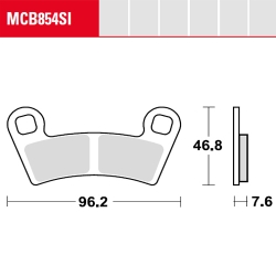 Bremsbelag TRW / Lucas MCB854SI