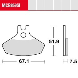 Bremsbelag TRW / Lucas MCB859SI