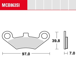 Bremsbelag TRW / Lucas MCB863SI