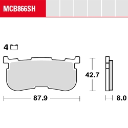 Bremsbelag TRW / Lucas MCB866SH