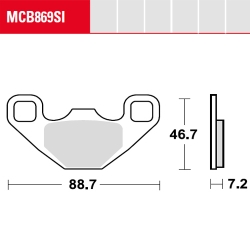 Bremsbelag TRW / Lucas MCB869SI