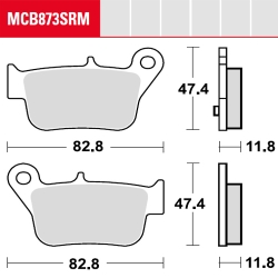 Bremsbelag TRW / Lucas MCB873SRM