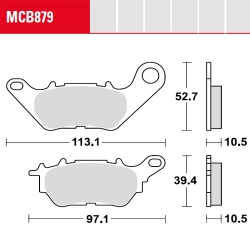 Bremsbelag TRW / Lucas MCB879