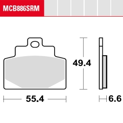 Bremsbelag TRW / Lucas MCB886SRM