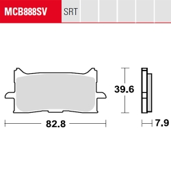 Bremsbelag TRW / Lucas MCB888SV