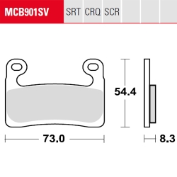 Bremsbelag TRW / Lucas MCB901TRQ