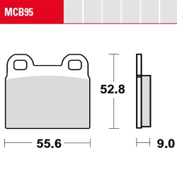 Bremsbelag TRW / Lucas MCB95