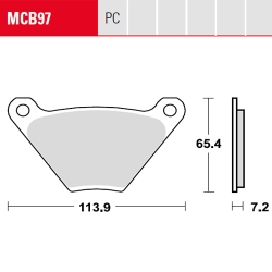 Bremsbelag TRW / Lucas MCB97