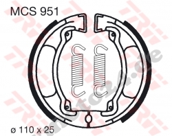 Bremsbacke TRW / Lucas MCS951