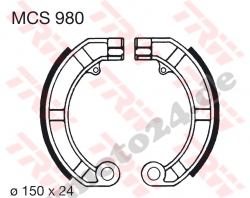 Bremsbacke TRW / Lucas MCS980