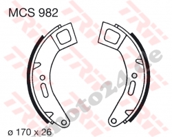Bremsbacke TRW / Lucas MCS982