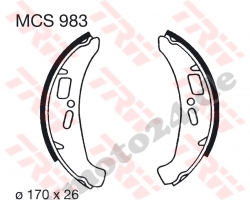 Bremsbacke TRW / Lucas MCS983
