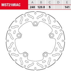 Bremsscheibe TRW / Lucas MST218RAC
