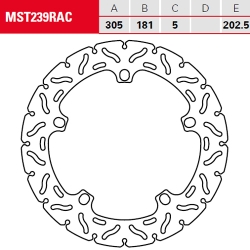 Bremsscheibe TRW / Lucas MST239RAC