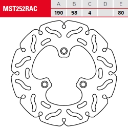 Bremsscheibe TRW / Lucas MST252RAC