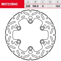 Bremsscheibe TRW / Lucas MST272RAC