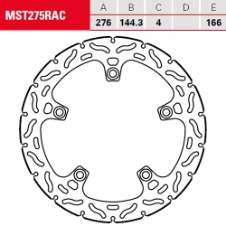 Bremsscheibe TRW / Lucas MST275RAC