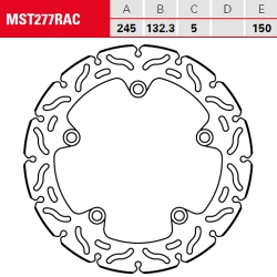 Bremsscheibe TRW / Lucas MST277RAC
