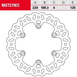 Bremsscheibe TRW / Lucas MST279EC
