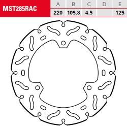 Bremsscheibe TRW / Lucas MST285RAC