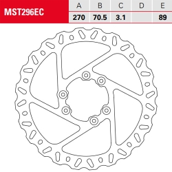 Bremsscheibe TRW / Lucas MST296EC