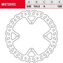 Bremsscheibe TRW / Lucas MST297EC