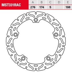 Bremsscheibe TRW / Lucas MST331RAC