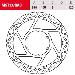 Bremsscheibe TRW / Lucas MST337RAC