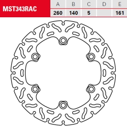 Bremsscheibe TRW / Lucas MST343RAC