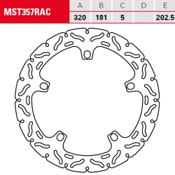 Bremsscheibe TRW / Lucas MST357RAC
