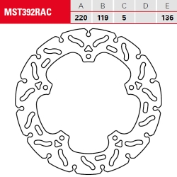 Bremsscheibe TRW / Lucas MST392RAC
