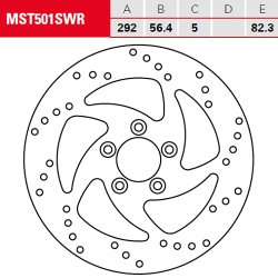 Bremsscheibe TRW / Lucas MST501SWR