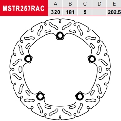 Bremsscheibe TRW / Lucas MSTR257RAC