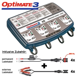 Batterieladegerät OptiMate3 TM-454 Quad Bank