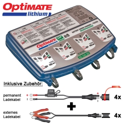 Batterieladegerät OptiMate 4s TM-484 Lithium 0.8A Quad Bank