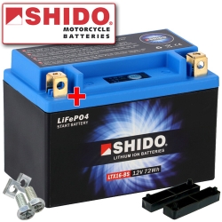 Batterie Shido Lithium LTX16-BS / YTX16-BS