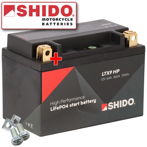 Batterie Shido Lithium High Performace LTX9 HP / YTX9-BS