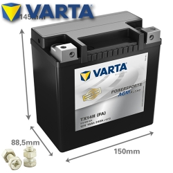Batterie VARTA TX14H (FA) / YTX14H-BS Powersports AGM Active